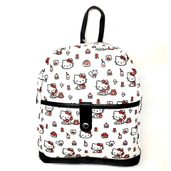 Hello Kitty All Over Print With Large Snap Button Pocket 12